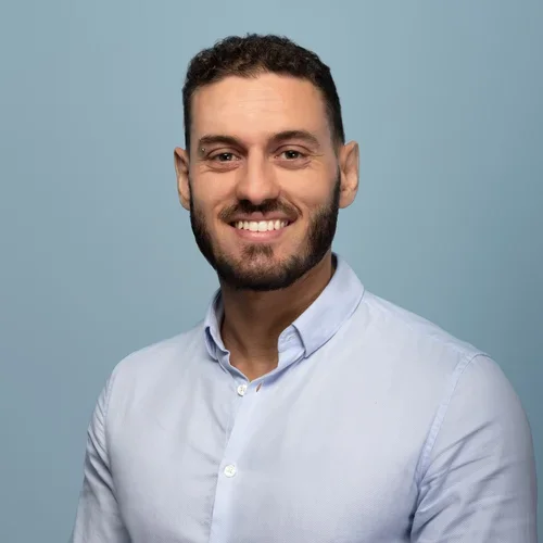 Francesco Sanvito profile on bluish gray background