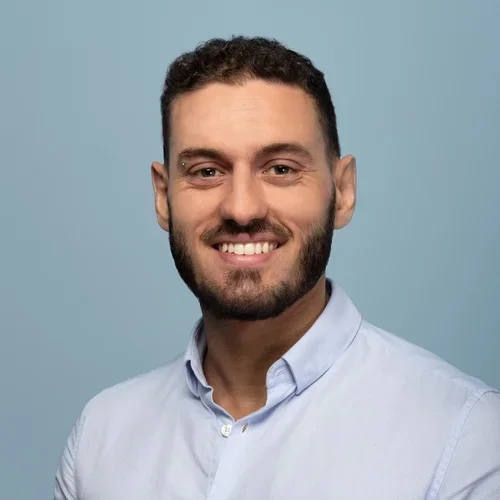 Francesco Sanvito profile on bluish gray background